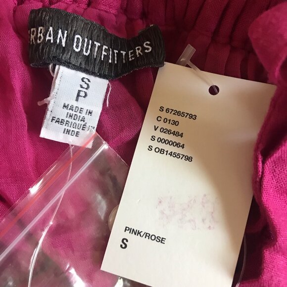 Urban Outfitters Cora Pink Linen Open Back Midi Open Back Dress Size Small - Picture 6 of 7